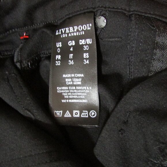 Liverpool Madonna Legging Jeans Logo in Back - Black - Picture 6 of 6